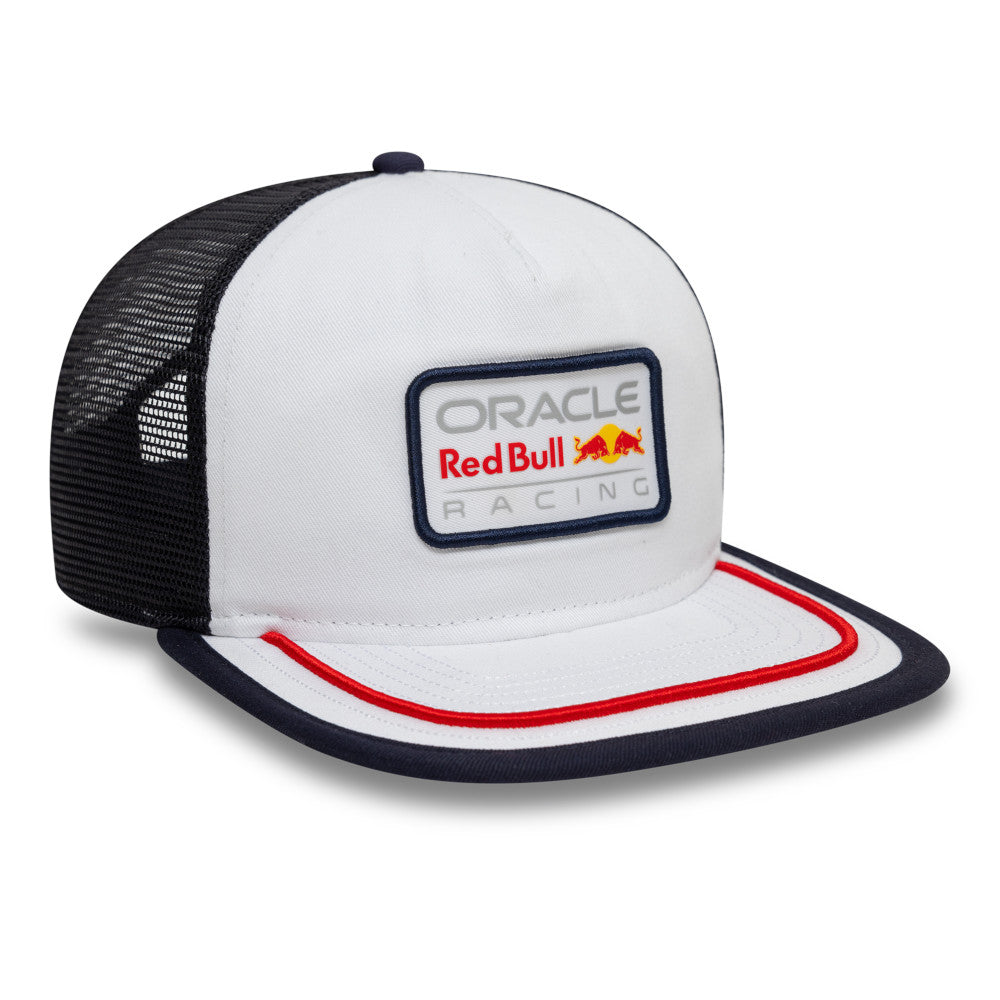 Oracle Red Bull Racing Hat - Formula 1 Retro 9Fifty The Golfer Trucker Snapback Cap - New Era